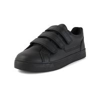 Kickers Youth Unisex Tovni Triple Strap School Shoes, Vegan Black, 6 UK