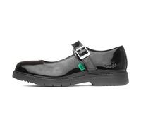 Kickers Finley Mj Ladies Black School Shoes, Size: 6.5