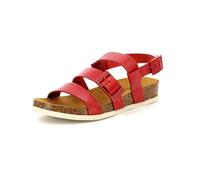 KICKERS Women's Kick Alana Flat Sandal, red, 4 UK