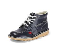 Kickers Kick Hi Core Womens Ladies Blue Leather Chukka Ankle Boots Blue Size 4-8