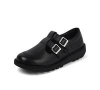 Kickers Women's Kick T Bar Double Leather Shoes, Black, 6.5 UK
