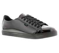 Kickers Tovni Lacer Girls Shoes Black Patent, 6.5