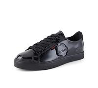 Kickers Women's Tovni Lacer Low-Top Trainer | Casual Shoe, Patent Black, 3 UK