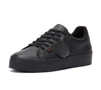 Kickers Women's Tovni Stack School Uniform Shoe, Black, 3 UK