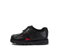 Kickers Younger Fragma Single Strap Leather Shoe, Black, Size 9 Younger Black