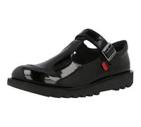 Kickers T Bar Girls Shoes Black, 4