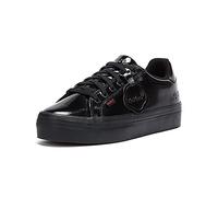Kickers Youth Girl's Tovni Stack School Uniform Shoe, Patent Black, 4 UK