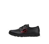Kickers Youth Kelland Leather Lace Shoe School Shoe, Black, Size 5 Older Black