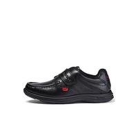 Kickers Youth Reasan Strap Leather Shoe, Black, Size 4 Older Black