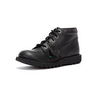 Kickers Youth Unisex Kick Hi Classic Ankle Boots | Extra Comfortable | Added Durability | Premium Quality, Vegan Black, 5 UK