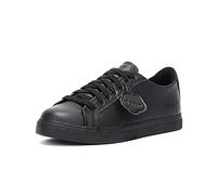 Kickers Youth Unisex Tovni Lacer Low-Top Trainers | School Shoes, Black, 4 UK