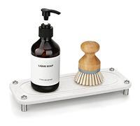 kickic Instant Dry Sink Organizer Bathroom,Water Absorbing Stone Tray For Sink,Fast Drying Stone Tray,Fast Drying Caddy (white)