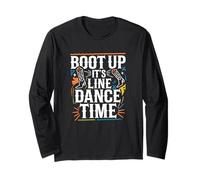 Kickin Country Steps Long Sleeve T-Shirt