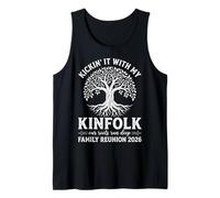 Kickin' It with My Kinfolk Funny Summer Family Reunion 2026 Tank Top