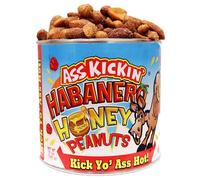 KICKIN' Peanuts - Ultimate Spicy Gourmet Gift Peanuts - Try if you dare! (Habanero Honey)