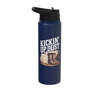 Kickin' Up Dust Line Country Dance Boots Stainless Steel Insulated Water Bottle