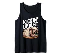 Kickin' Up Dust Line Dancing Boots Country Tank Top
