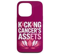 Kicking Cancer's Assets Breast Cancer Awareness Ribbon Lotus Case for iPhone 13 Pro