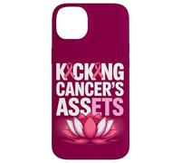 Kicking Cancer's Assets Breast Cancer Awareness Ribbon Lotus Case for iPhone 14 Plus