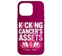 Kicking Cancer's Assets Breast Cancer Awareness Ribbon Lotus Case for iPhone 16 Pro