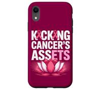 Kicking Cancer's Assets Breast Cancer Awareness Ribbon Lotus Case for iPhone XR