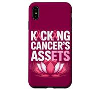 Kicking Cancer's Assets Breast Cancer Awareness Ribbon Lotus Case for iPhone XS Max