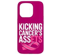 Kicking Cancer's Assets Breast Cancer Survivor Support Case for iPhone 15 Pro