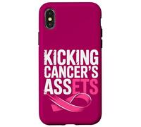 Kicking Cancer's Assets Breast Cancer Survivor Support Case for iPhone X/XS