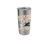 Kicking My Way Through Life One Belt At A Time Stainless Steel Insulated Tumbler