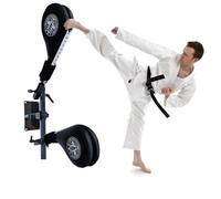 Kicking Pads for Taekwondo and Kickboxing Training, Wall Mounted Target with Elastic Spring, PU Material, Free Standing Martial Arts Exercise Equipment