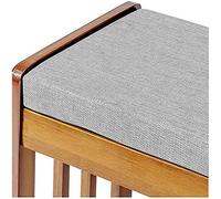 KicKiq Garden Bench Cushion Pads 100cm120cm 140cm 160cm 2/3 Seater Bench Seat Cushion Pad Mat for Patio Swing Chair Indoor Outdoor (Light grey,140 * 30cm)