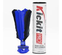 Kickit | The Original Birdie Soccer PRO Trainer | Play Outdoors, Indoors or Backyard, Beach or Tailgate, All Ages Fun & Travel Friendly (Black & Blue)