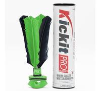 Kickit | The Original Birdie Soccer PRO Trainer | Play Outdoors, Indoors or Backyard, Beach or Tailgate, All Ages Fun & Travel Friendly (Black & Green)