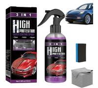 Kicklo Ceramic Coating, 100ml, 3 in 1 Quick Car Ceramic Coating Spray, Kicklo Ceramic Coating Spray, Bring Shine & Cleanliness Back to Any Coating, For All Vehicles (100ML)