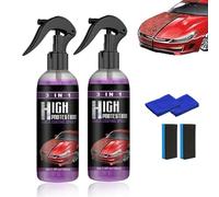 Kicklo Ceramic Coating,Kicklo Ceramic Coating Spray,Multi Functional 3 in 1 Quick Effect Car Coating Agent Spray,Rapid Paint Sealant pray,Car Scratch Nano Repair Wax for All Cars (2)