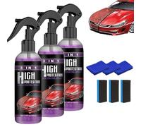 Kicklo Ceramic Coating,Kicklo Ceramic Coating Spray,Multi Functional 3 in 1 Quick Effect Car Coating Agent Spray,Rapid Paint Sealant pray,Car Scratch Nano Repair Wax for All Cars (3)
