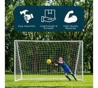 Kickmaster 8FT PVC Portable Football Goal (42mm) Size: 8ft