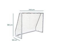 Kickmaster 8FT PVC Portable Football Goal (67mm) Size: 8ft