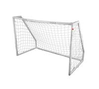Kickmaster Garden Football Goal 67mm Premium PVC Goal - White - 6ft