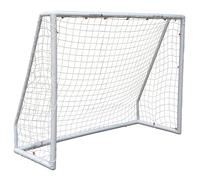 Kickmaster Garden Football Goal 67mm Premium PVC Goal - White - 8ft