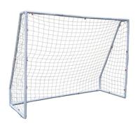 Kickmaster 42mm White Premium PVC Frame Soccer Goal 8ft - Size: 8 x 6ft - Wilko