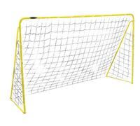 Kickmaster Premier Football Goal 6Ft - Powder Coated Steel Frame, Ultra Strong 3 ply High-Density Netting - Perfect for Outdoor Soccer Play - Ideal for Skill Development - Easy Assembly.
