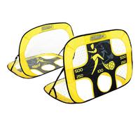 Kickmaster Quick Up Goal And Target Shot - Yellow/Black
