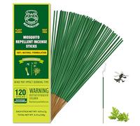 KICKOUTOR Mosquito Spray Outdoor Patio 120PCS Citronella Oil Mosquito Incense Sticks Natural Organic Mosquitoes Barrier Mosquitoes Repeller for Backyard Travel Camping Indoors Gnat Mosquitoes