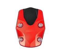 Kickstand Enlarger For ADV160 PCX160 PCX150 PCX125 PCX 160 150 125 Motorcycle Extension Pad Support Plate Aluminum Kickstand Foot Side Stand Sidestand Puck(Red)