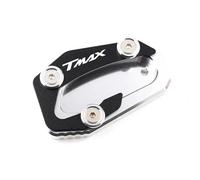 Kickstand Extender Motorcycle Foot Side Stand Plate For For Tech For Max TMAX560 T-MAX560 TMAX 560 SX DX Extension Kickstand Pad,Valve Caps Motorbike Side Stand Plate Pad(Silver)