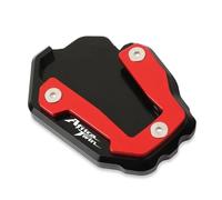 Kickstand Extender Motorcycle Kickstand Pad Side Stand For CRF1100L CRF 1100L African Twin 2021-2025 Extension Plate Foot Enlarge Support Motorbike Side Stand Plate Pad(Red)