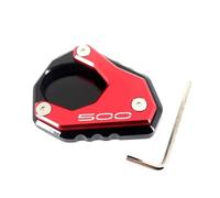 Kickstand Extender Motorcycle Side Stand Pad For For Z500 For NINJA500 For NINJA 500 Kickstand Extension Plate Support Foot Enlarge Motorbike Side Stand Plate Pad(Red)