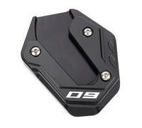 Kickstand Extender Motorcycle Side Stand Pad For MT07 MT09 MT-09 07 SP FZ09 2015-2026 Kickstand Extension Plate Support Foot Enlarge Motorbike Side Stand Plate Pad(Black 1)