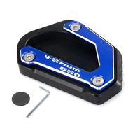 Kickstand Extender Motorcycle Side Stand Pad For SUZUKI VSTROM650 V-STROM650 Xt Dl 2014-2024 Kickstand Extension Plate Support Foot Enlarge Motorbike Side Stand Plate Pad(Blue)